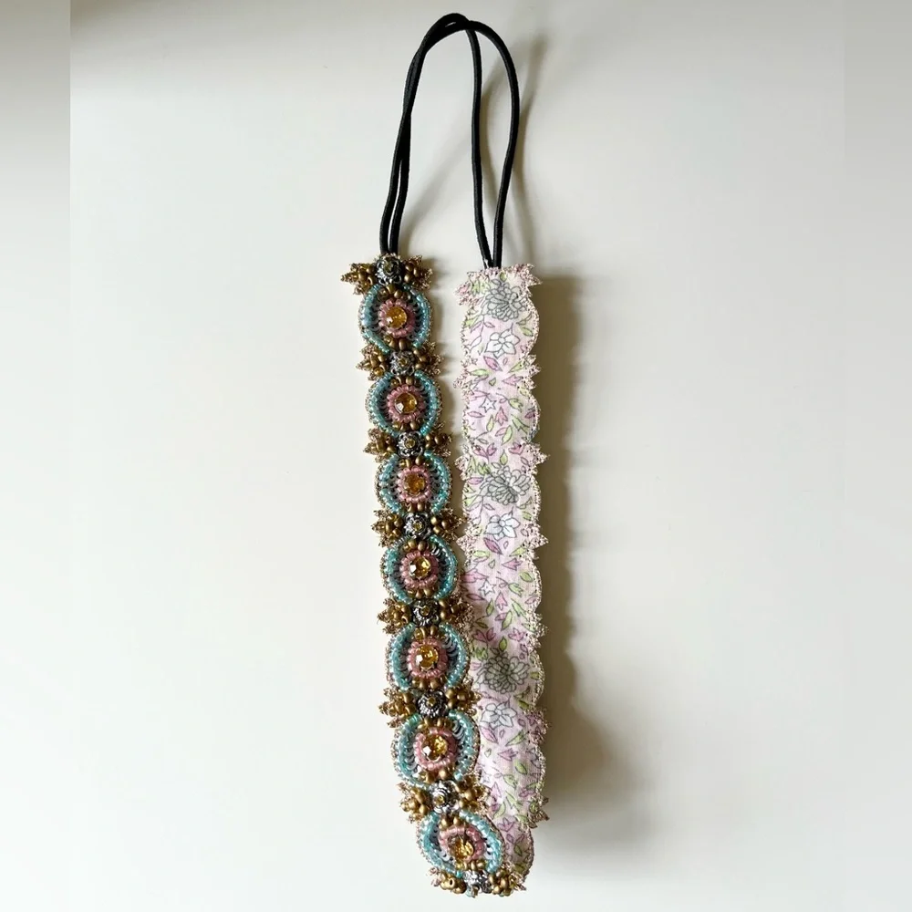 Embellished Elastic Headband - Picture 2 of 3
